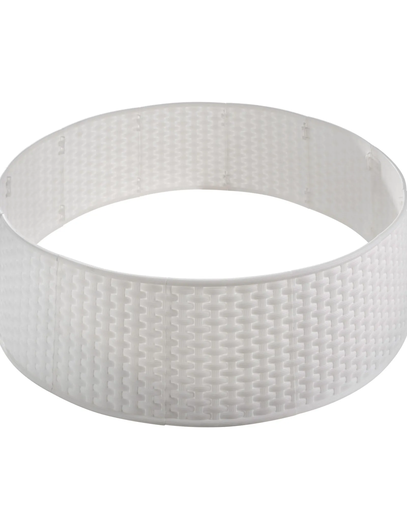 WeRChristmas Skirts & Collars^Rattan Effect Tree Collar, White, 65 Cm