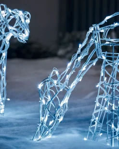 WeRChristmas Outdoor Lighted Reindeer^Reindeer Family Silhouette, 77 Cm