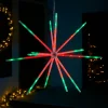 WeRChristmas Festive Star, Snowflake & Sign Lights^RGB LED Hanging Starburst Decoration, 56 Cm
