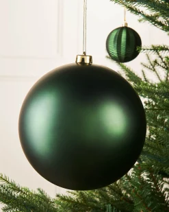WeRChristmas Oversized Baubles|Shatterproof Baubles^Sage Green Large Matt Shatterproof Bauble, 20 Cm