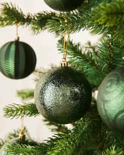 WeRChristmas Shatterproof Baubles^Sage Green Shatterproof Baubles, 16 Pack, 8 Cm