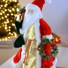 WeRChristmas Tree Toppers^Santa Christmas Tree Topper, Red/Gold, 40 Cm