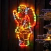 WeRChristmas Christmas Characters^Santa Rope Light Silhouette, 41 Cm