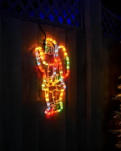 WeRChristmas Christmas Characters^Santa Rope Light Silhouette, 41 Cm