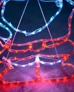 WeRChristmas Christmas Characters^Santa Rope Light Silhouette, 59 Cm