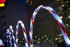 WeRChristmas Pathway Lights^Set Of 4 Candy Cane Arch Pathway Stake Lights, 50 Cm