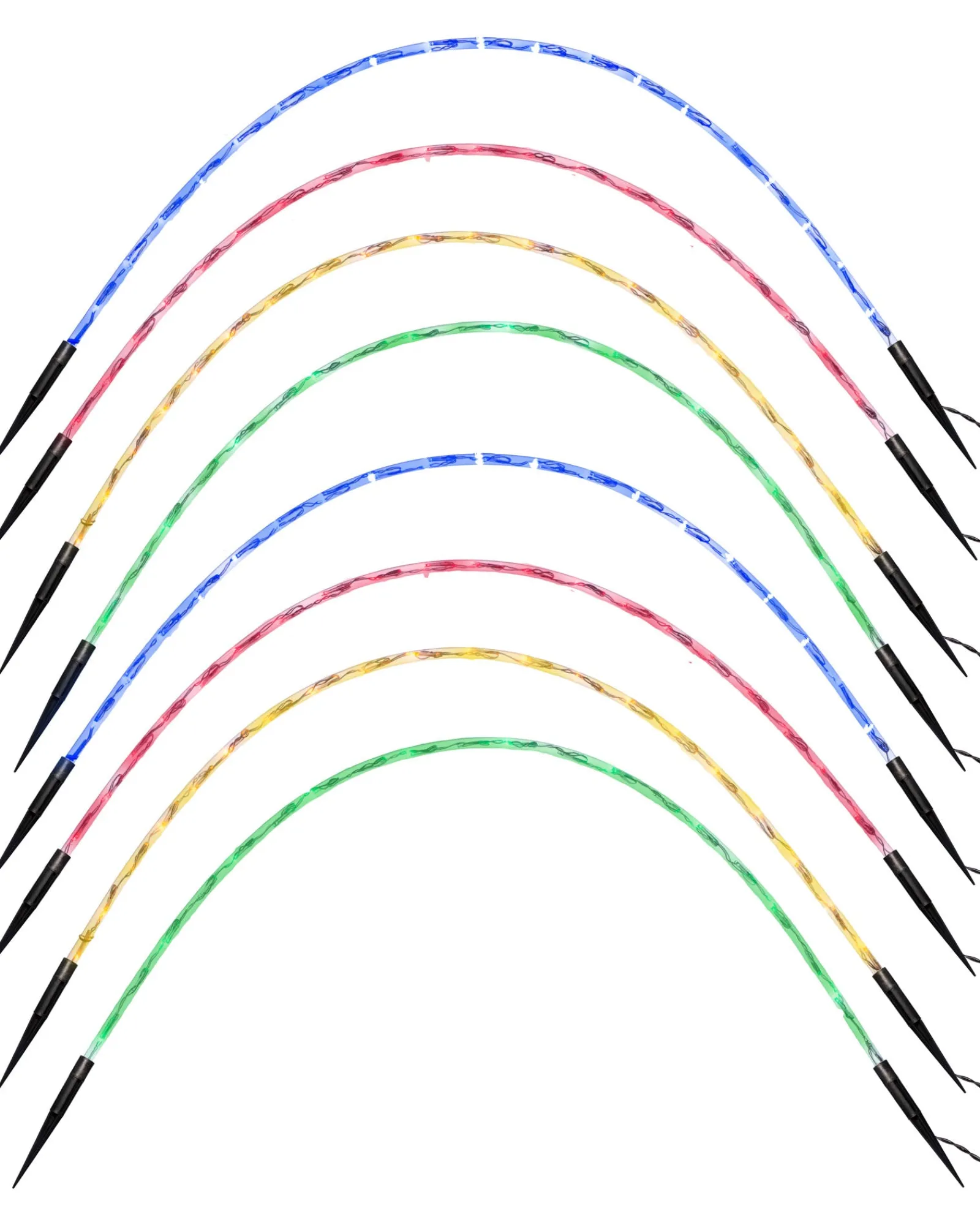 WeRChristmas Pathway Lights^Set Of 8 Pre-Lit Arch Pathway Chasing Lights, 92 Cm