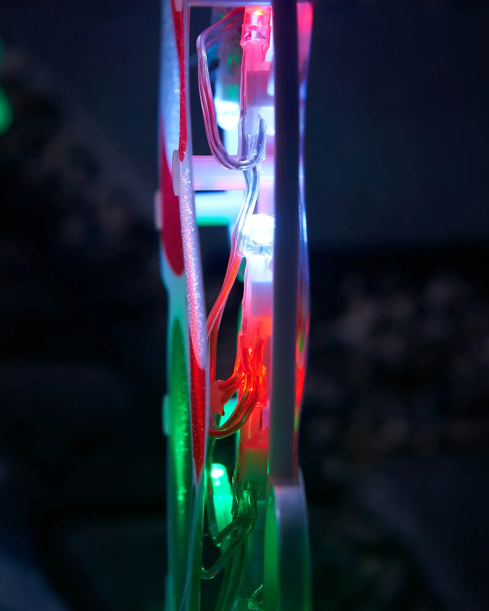 WeRChristmas Pathway Lights^Set Of 4 Pre-Lit Candy Cane Pathway Lights, 24 Cm