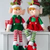 WeRChristmas Novelty|Figurines^Set Of 2 Sitting Elf Figurines, 46 Cm