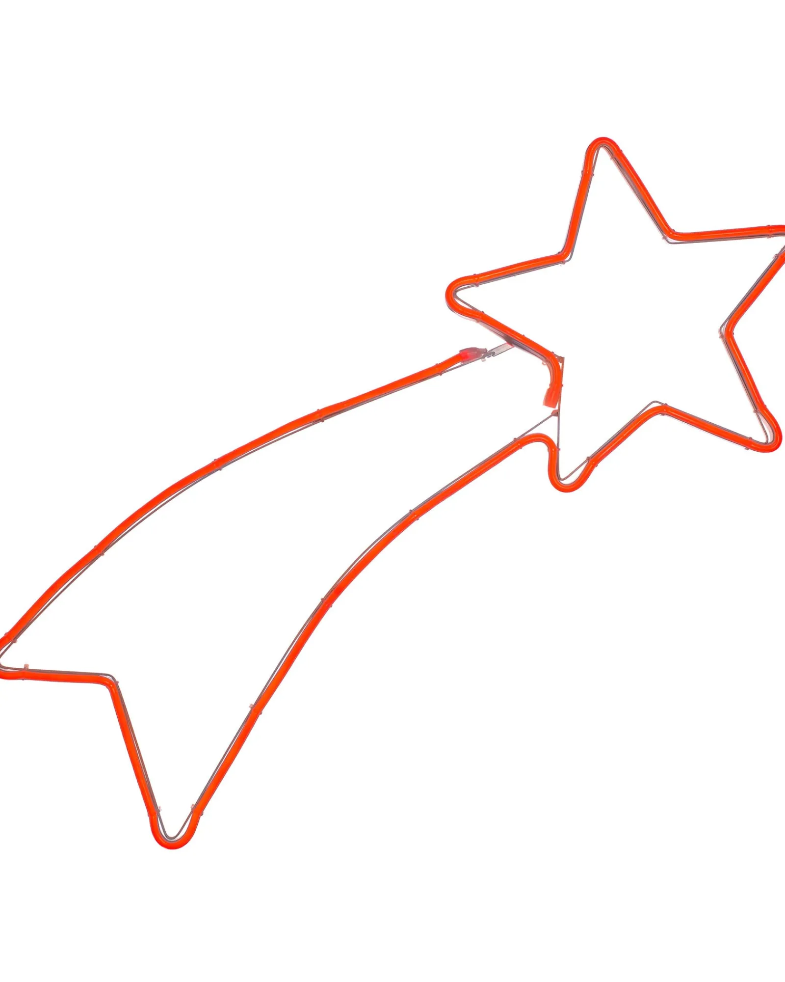 WeRChristmas Festive Star, Snowflake & Sign Lights^Shooting Star Neon Rope Light Silhouette, 70 Cm