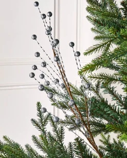WeRChristmas Flowers & Foliage|Flowers & Foliage^Silver Berry Christmas Tree Spray, 78 Cm