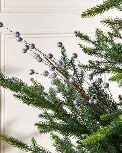 WeRChristmas Flowers & Foliage|Flowers & Foliage^Silver Berry Christmas Tree Spray, 78 Cm