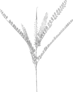 WeRChristmas Flowers & Foliage|Flowers & Foliage^Silver Leaf Christmas Tree Spray, 84 Cm