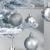 WeRChristmas Shatterproof Baubles^Silver Shatterproof Bauble, 50 Pack