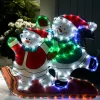 WeRChristmas Christmas Characters^Skating Snowmen Rope Light Silhouette, 52 Cm