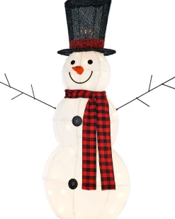WeRChristmas Christmas Characters^Snowman Silhouette, 95 Cm