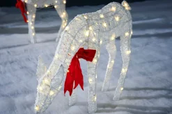 WeRChristmas Outdoor Lighted Reindeer^Stag & Deer Reindeer Silhouette, 90 Cm