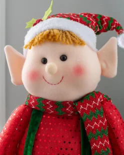 WeRChristmas Figurines^Standing Elf Figurine With Extendable Legs, 60-109 Cm