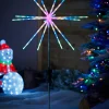 WeRChristmas Festive Star, Snowflake & Sign Lights|Pathway Lights^Starburst Pathway Stake Light, Multi-Coloured, 98 Cm
