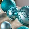WeRChristmas Shatterproof Baubles^Teal Shatterproof Baubles, 50 Pack