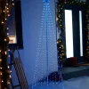 WeRChristmas Tree Silhouettes^Waterfall Christmas Tree, Blue/White, 2.1 M