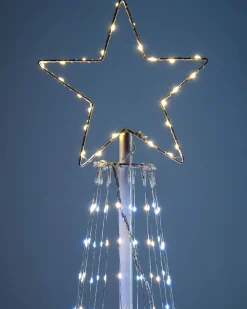 WeRChristmas Tree Silhouettes^Waterfall Christmas Tree, White, 2.1 M