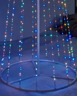 WeRChristmas Tree Silhouettes^Waterfall Christmas Tree, Multi-Coloured, 2.1 M