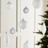 WeRChristmas Glass Baubles^White Glass Baubles, 20 Pack