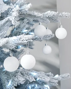 WeRChristmas Shatterproof Baubles^White Shatterproof Bauble, 50 Pack
